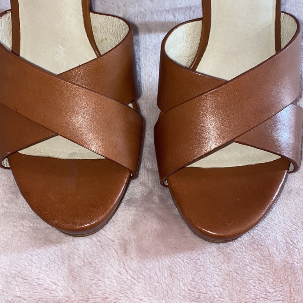 Michael Kors Oksana leather platform sandals - Picture 3 of 7